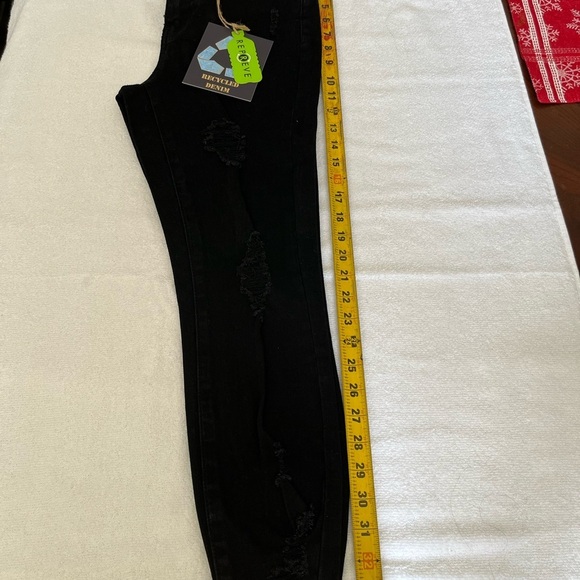 Women's Black Distressed Jeans indigo Rein - Picture 3 of 13
